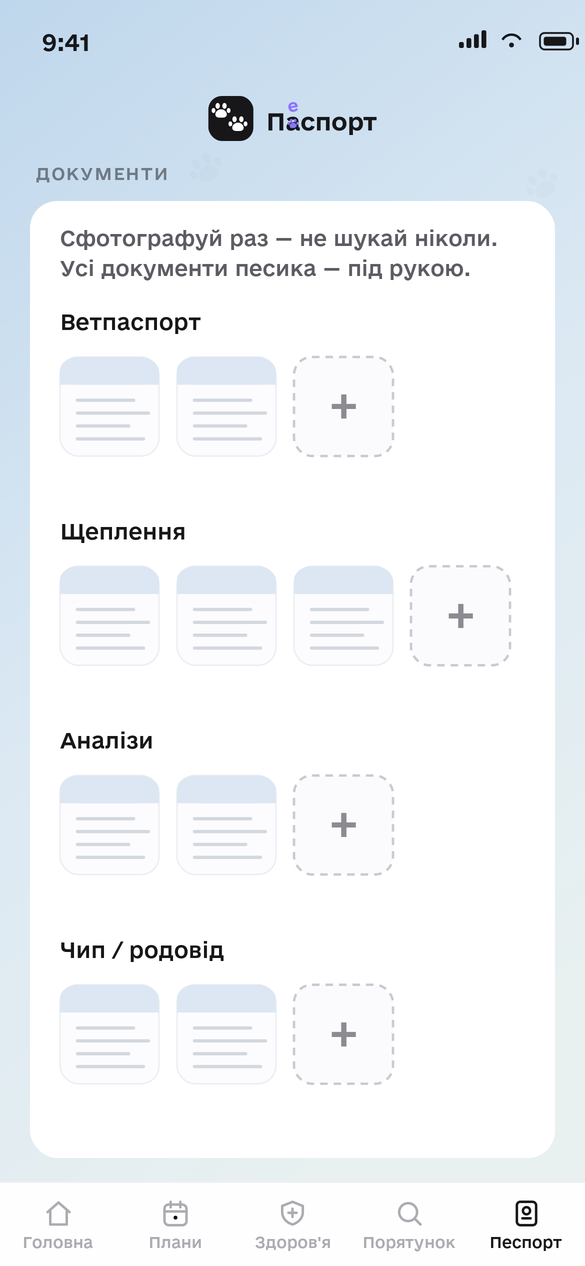 Документи ветпаспорта